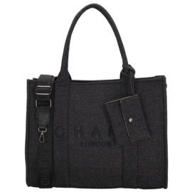 Charm London bond shopper zwart