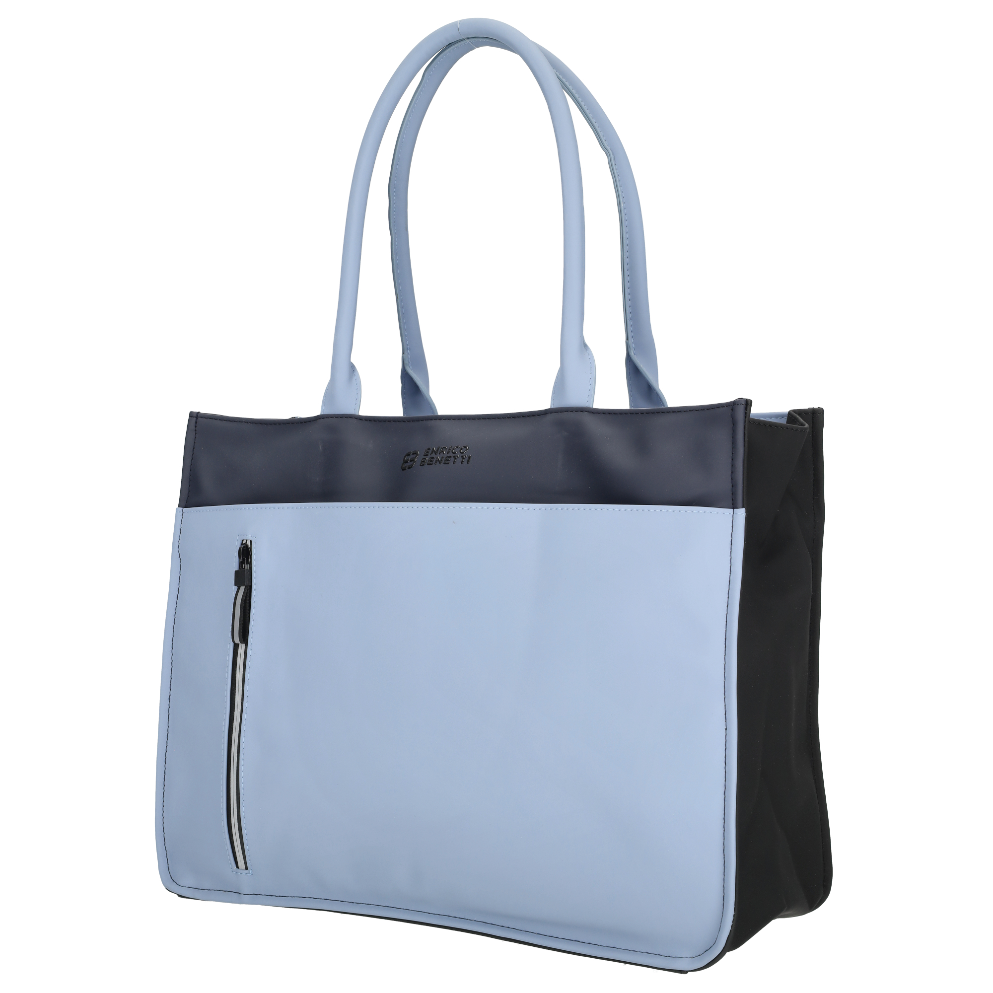 Enrico Benetti Bergen schouder/laptoptas waterafstotend donker blauw jeans