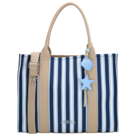 Zebra Trends Mira shopper middenblauw