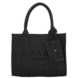 Charm London bond shopper zwart