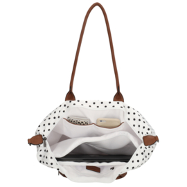 Charm London Buckingham handtas stippen zwart wit