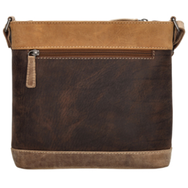 Hide & Stitches Himalaya schoudertas bruin