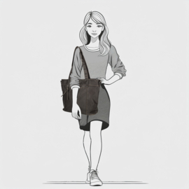 Enrico Benetti Harper shopper bruin