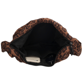 Beagles Clavia schoudertas luipaard