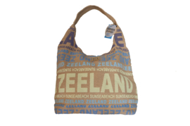 Zeeland tas licht blauw beige