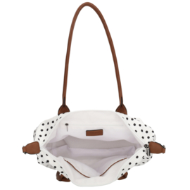 Charm London Buckingham handtas stippen zwart wit