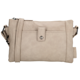 Beagles Cuenca schoudertas licht taupe