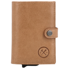 Hide & Stitches Porto safety wallet taupe