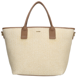 Charm London shopper Cadorna licht taupe