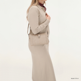 Beagles Cuenca schoudertas licht taupe