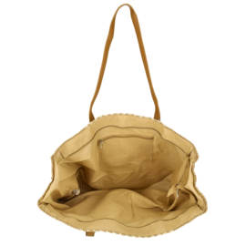 Enrico Benetti Capri rieten strandtas off-white