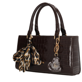 Charm London Knightsbridge handtas donkerbruin