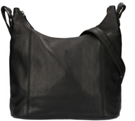Leather Design schoudertas zwart