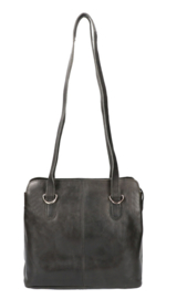 Leather Design schoudertas zwart