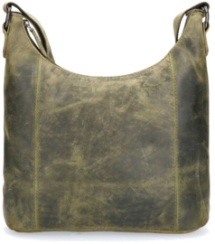 Leather Design schoudertas groen