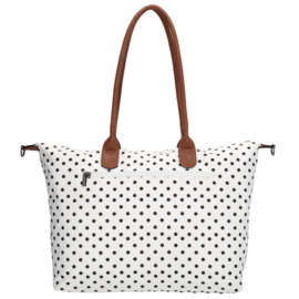 Charm London Buckingham handtas stippen zwart wit