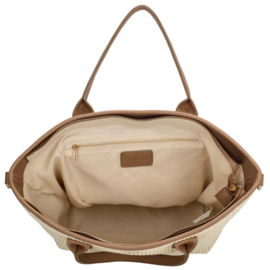 Charm London shopper Cadorna licht taupe