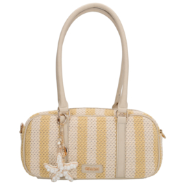 Charm London Capri handtas zacht geel