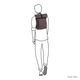 Daniel Ray Alexandrie rolltop rugzak oud paars