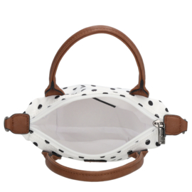 Charm London Buckingham handtas stippen zwart wit