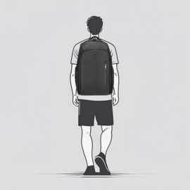 Enrico Benetti Berlin laptop rugzak zwart