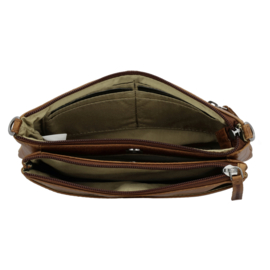 Hide & Stitches Westland schoudertas bruin
