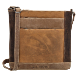 Hide & Stitches Himalaya schoudertas bruin