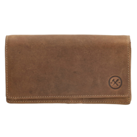 Hide & Stitches Idaho portemonnee bruin