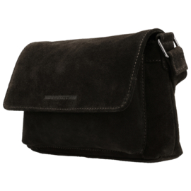 Hide & Stitches Brazos lederen schoudertas donkerbruin