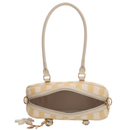 Charm London Capri handtas zacht geel