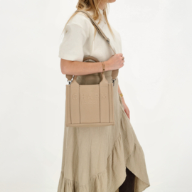 Charm London bond handtas natuur zand