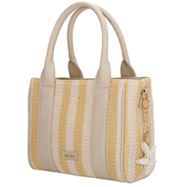 Charm London Capri handtas zacht geel