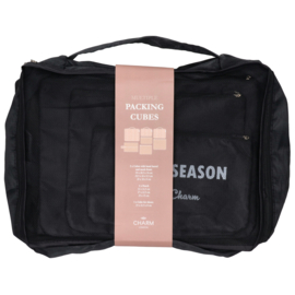 Charm London Travel packing cubes zwart