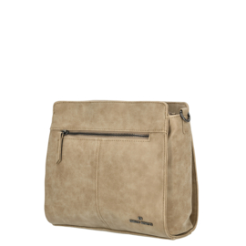 Enrico Benetti Stacey schoudertas midden taupe