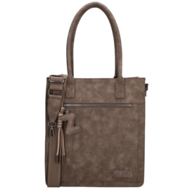 Zebra Trends Rosalyn shopper donker bruin