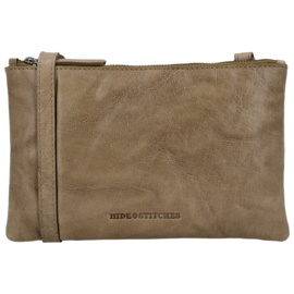 Hide & Stitches Westland schoudertas zand