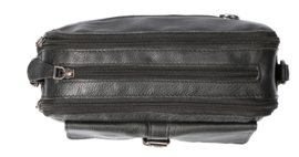 Leather Design schoudertas zwart
