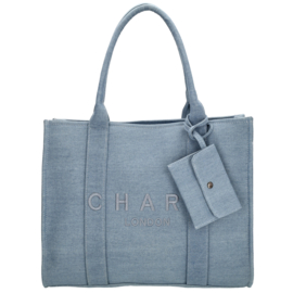 Charm London bond shopper lichtblauw