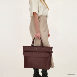 Charm London Cambridge laptoptas bordeaux