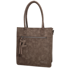 Zebra Trends Rosalyn shopper donker bruin