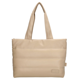 Zebra Evie laptoptas licht taupe