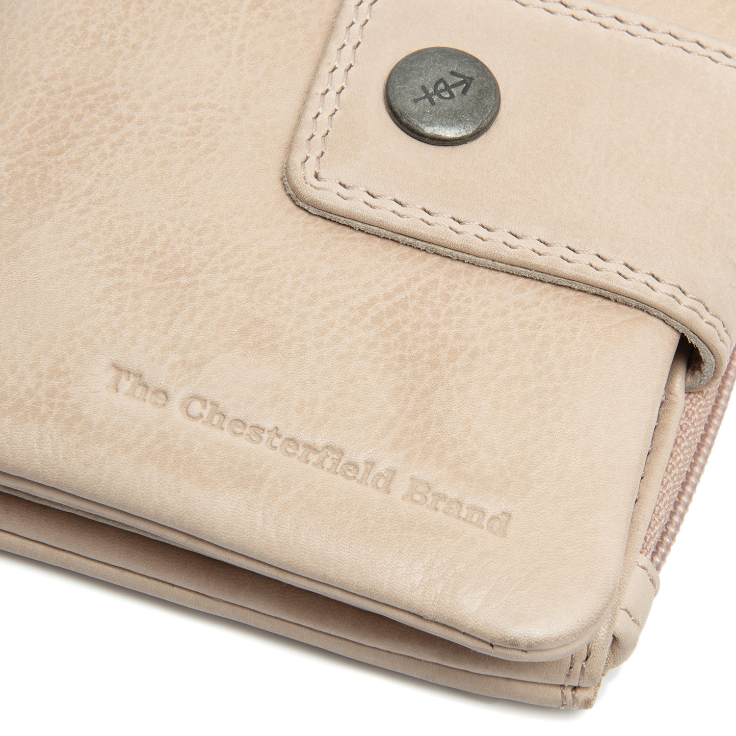 The Chesterfield Brand Mavona lederen dames portemonnee beige