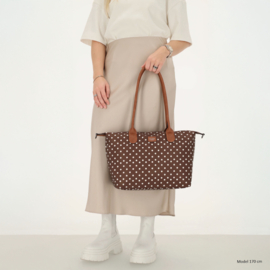 Charm London Buckingham handtas stippen zwart - wit