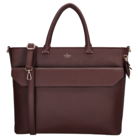 Charm London Cambridge laptoptas bordeaux