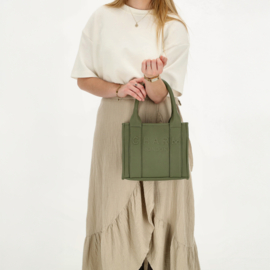Charm London bond handtas natuur groen