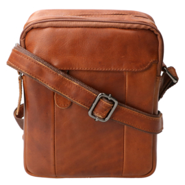 Leather Design heren schoudertas natural