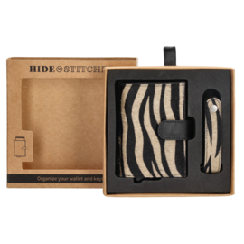 Hide & Stitches Wallowa safety wallet zebra