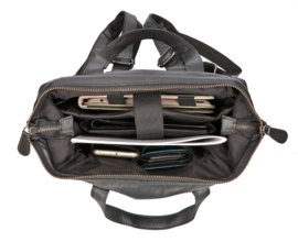 Leather Design rugzak zwart