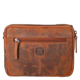 Leather Design zipper bag small hunter