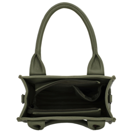 Charm London bond handtas natuur groen